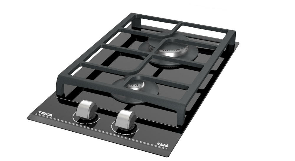 TEKA-GZC-32300-XBC-BK żeliwne zakrzywione ruszty przesuwanie garnki patelnie palnik niezależność praca