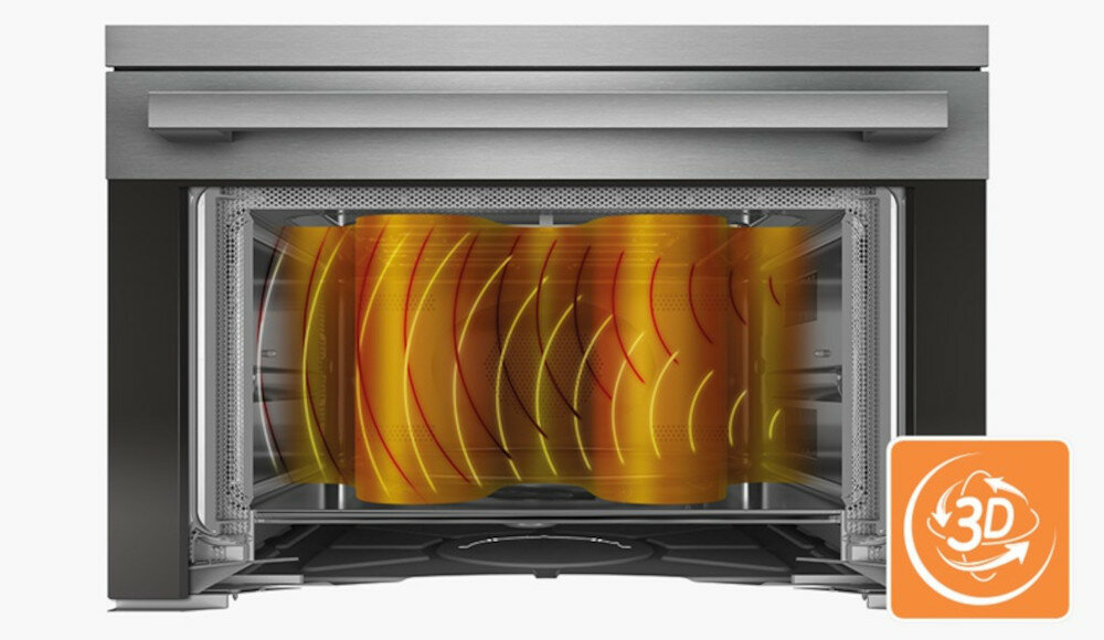 Kuchenka mikrofalowa WHIRLPOOL W6 MD 440 NB technologia 3D fale rozproszenie ciepła