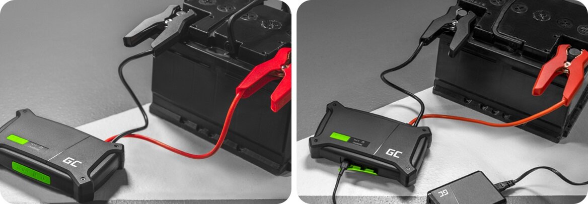 Powerbank GREEN CELL PowerBoost - Praca w dwóch trybach, ładowanie auta funkcja prostownika