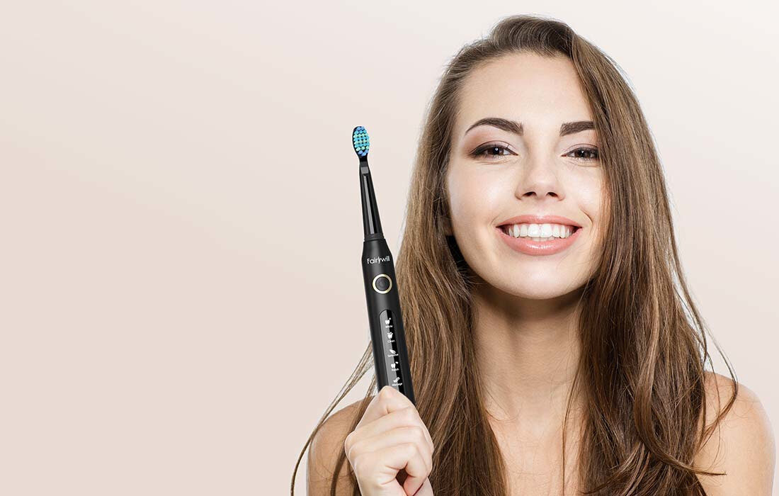 Szczoteczka soniczna FAIRYWILLl FW-507 Czarny