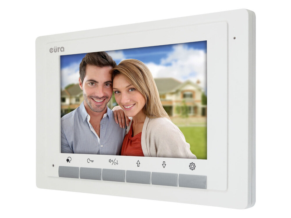 Zestaw wideodomofonowy EURA VDP-61A5 N Biały 20 melodii gongu regulacja glosnosci