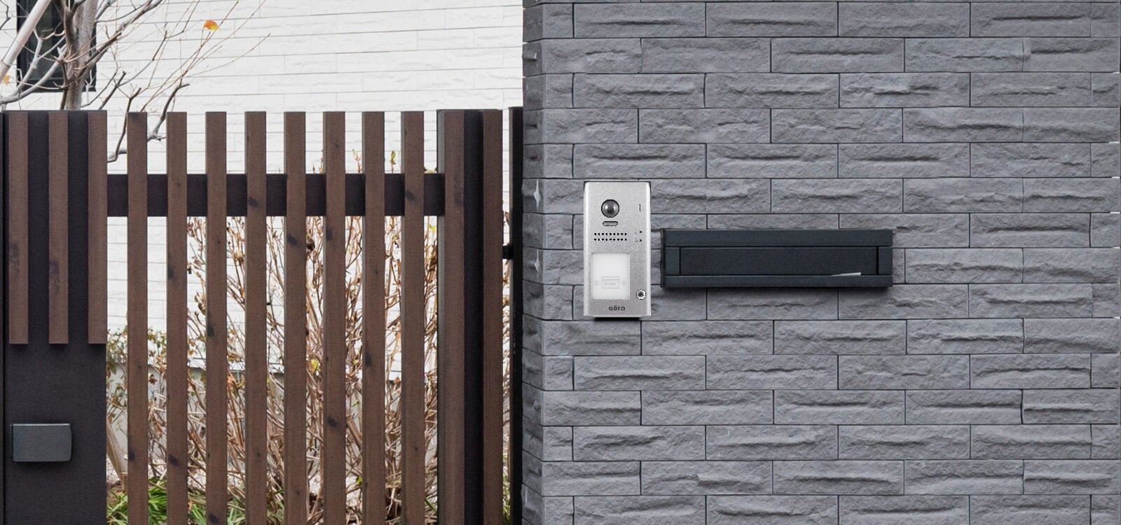 Zestaw wideodomofonowy EURA VDP-61A5 N Biały kaseta zewnetrzna obraz 500 TVL pole widzenia do okolo 170 stopni 3 biale diody LED czujnik zmierzchowy