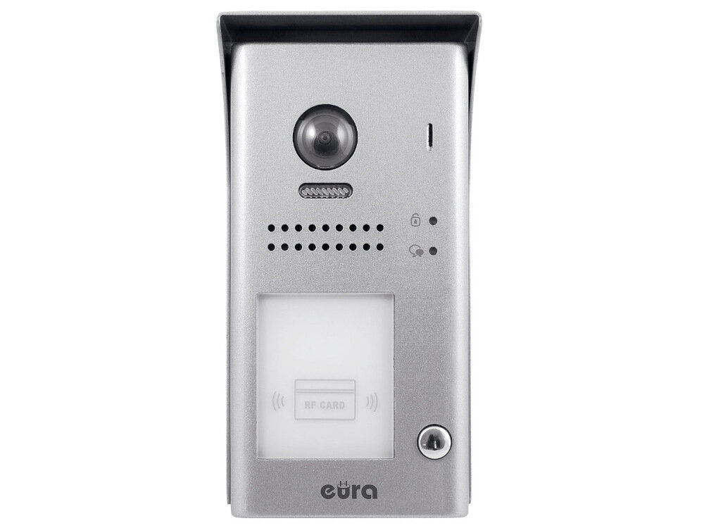 Zestaw wideodomofonowy EURA VDP-61A5 N Biały czytnik kart i brelokow zblizeniowych innowacyjne rozwiazanie optyczny wskaznik LED