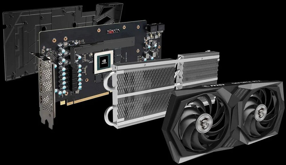 Karta graficzna MSI GeForce RTX 3060Ti Gaming LHR 8GB - Parametry fizyczne 