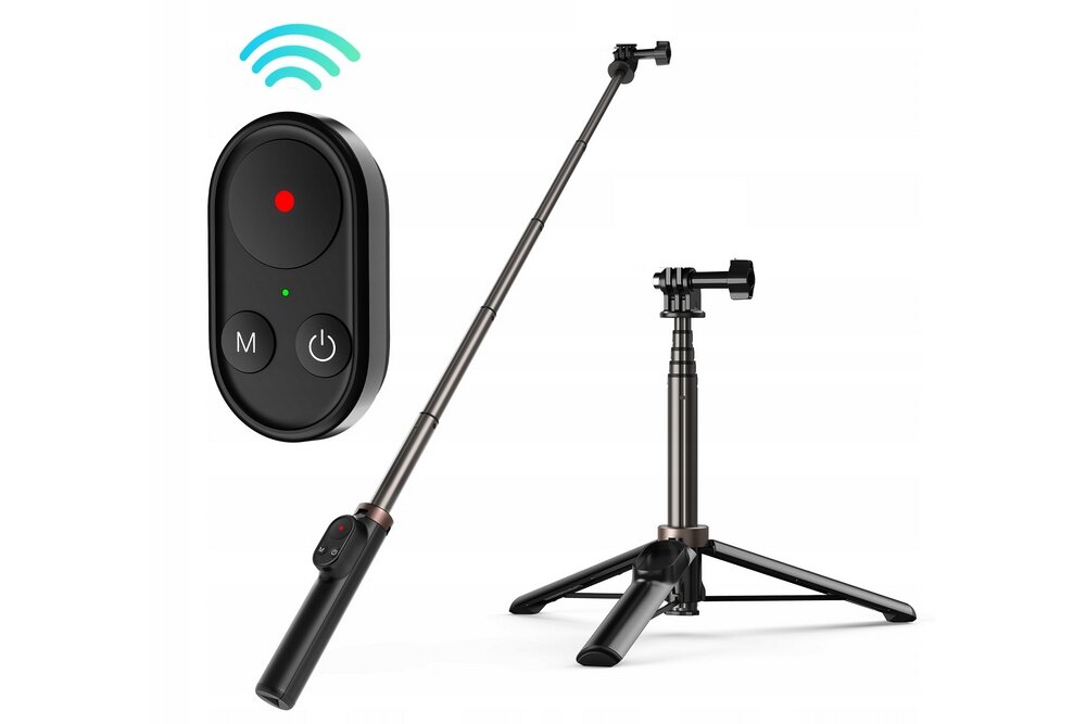 Monopod TELESIN TE-RCSS-001 kamera gopro montaż pov nagrywanie filmy sport