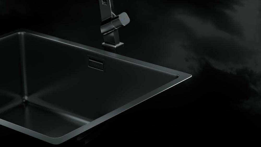 TEKA szczegóły producent kompozycja zlewozmywak przelew kwadratowy odpływ design nowoczesny zaokrąglone narożniki łatwe czyszczenie blat podwieszany wypuszczany