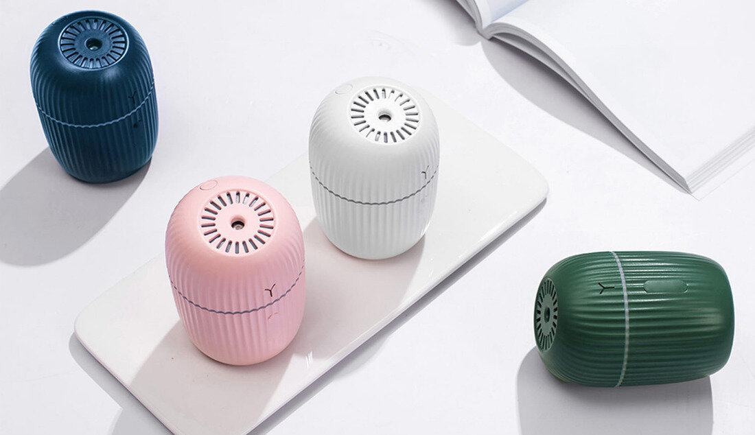 Nawilżacz PLATINET Hazy Granatowy przeznaczenie wilgotność Technologia ultradźwiękowa woda mgiełka ulga samopoczucie sen kolor kolorystyka wybór