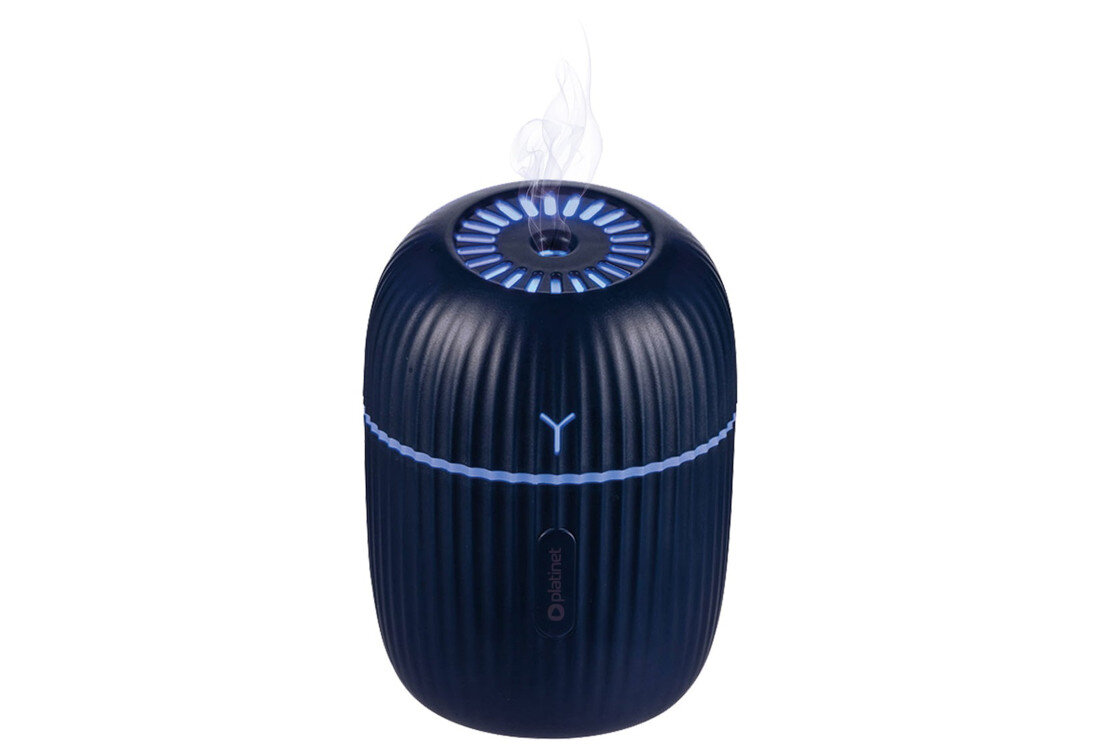 Nawilżacz PLATINET Hazy Granatowy kompaktowy wymiary szczelne zamknięcie ochrona automatyczne wyłączenie komfortowe bezpieczne