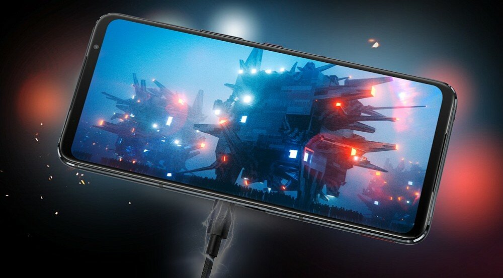 Smartfon ASUS ROG Phone 5s Pro ekran bateria wydajność aparat sterowanie pamięć ram procesor obudowa porty ładowanie muzyka głośniki dźwięk pojemność rozdzielczość opis dane zestaw chłodzenie