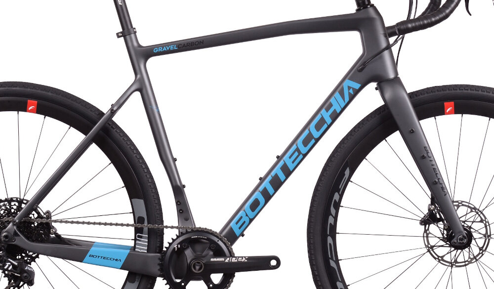 Rower gravel BOTTECCHIA Gravel Carbon M20 28 cali męski Antracytowy mat rama carbonowa 20-calowa wysoka trwałość odporność na korozję i uszkodzenia mechaniczne