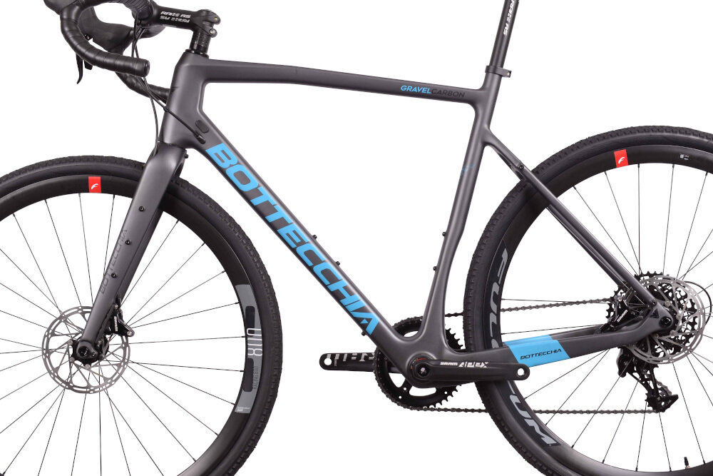 Rower gravel BOTTECCHIA Gravel Carbon M23 28 cali męski Antracytowy mat 2-letnia gwarancja na ramę najwyższej jakości