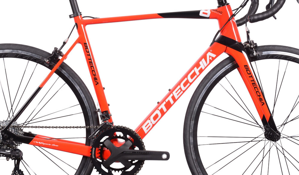 Rower szosowy BOTTECCHIA 8Avio Revolution M20 28 cali męski Czarno-czerwony 2-letnia gwarancja na ramę najwyższej jakości