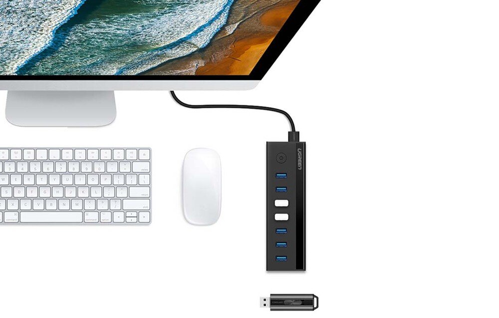 Hub UGREEN US219 USB 3.2 Gen. 1, Aktywny podłączenie porty