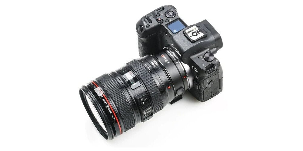 Adapter VILTROX EF-EOS R ogniskowa przysłona ostrość pierścienie optyka soczewki powłoki montaż bagnet światło jasność zoom filtry waga