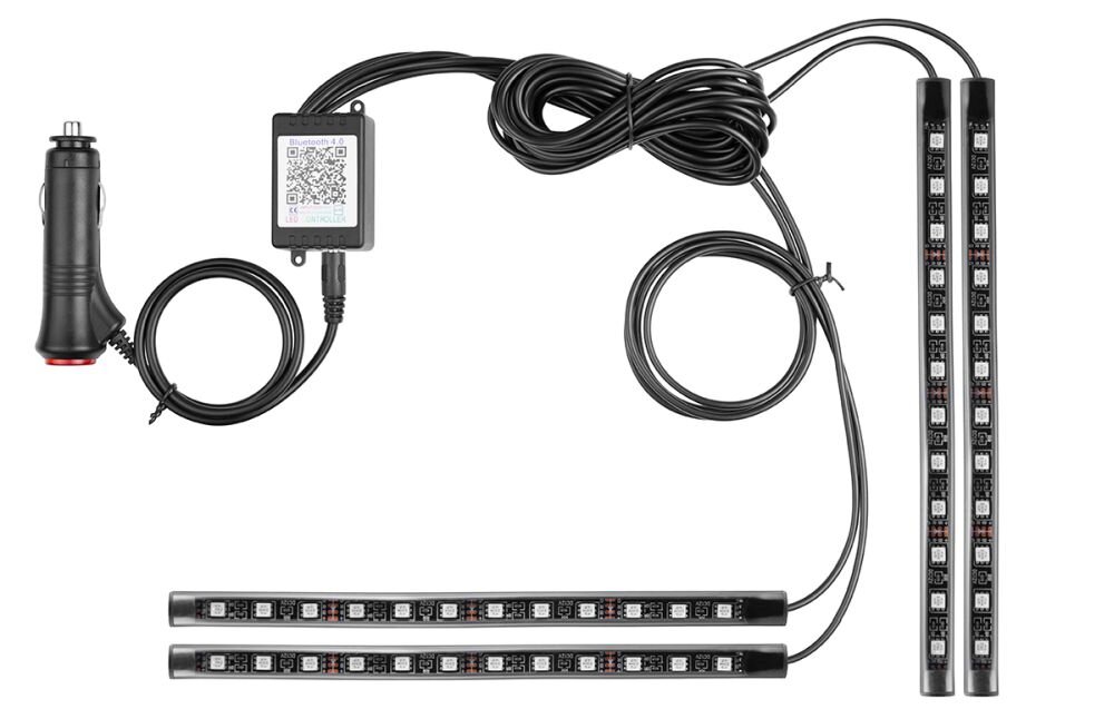 Oświetlenie samochodowe TRACER RGB LED światło sterowanie montaż samochód auto tuning 