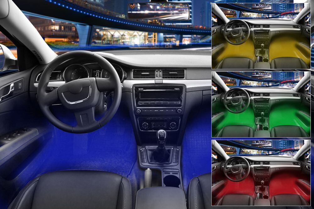 Oświetlenie samochodowe TRACER RGB LED światło sterowanie montaż samochód auto tuning 