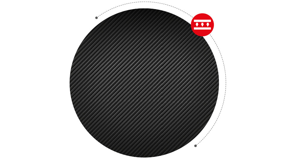 Biurko HUZARO Hero 2.5 plyta powloka carbon