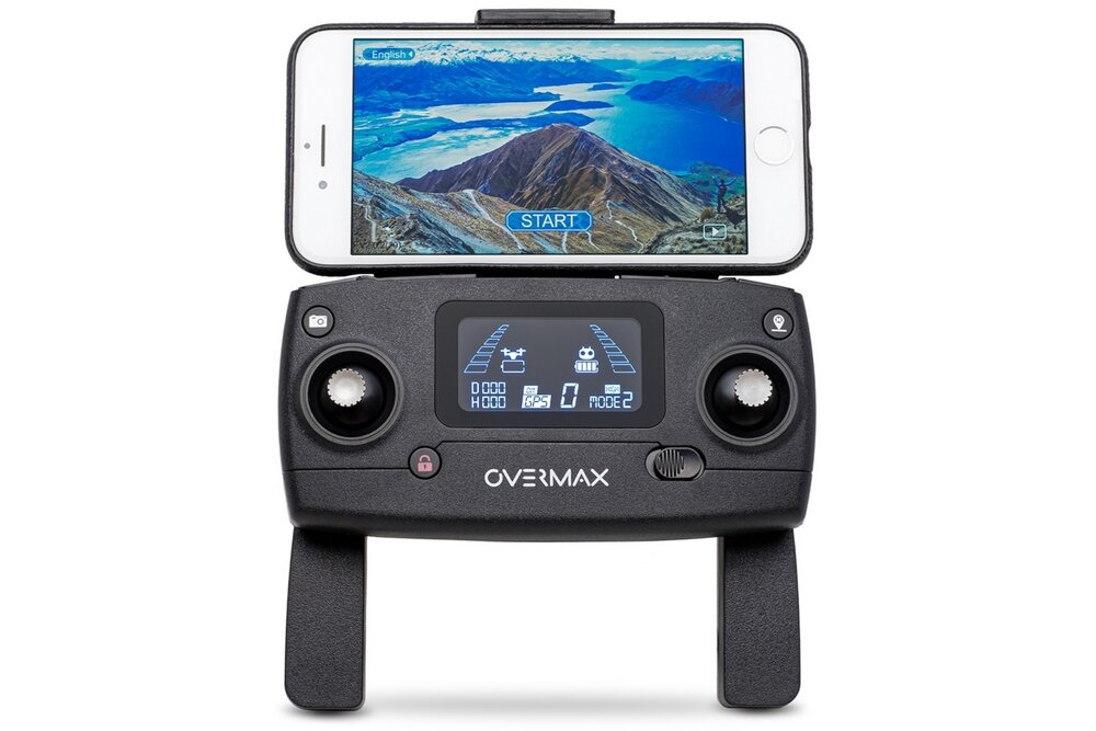Dron OVERMAX X-Bee Drone 9.5 Fold lot kamera rozdzielczość łączność wifi tryby gps waga