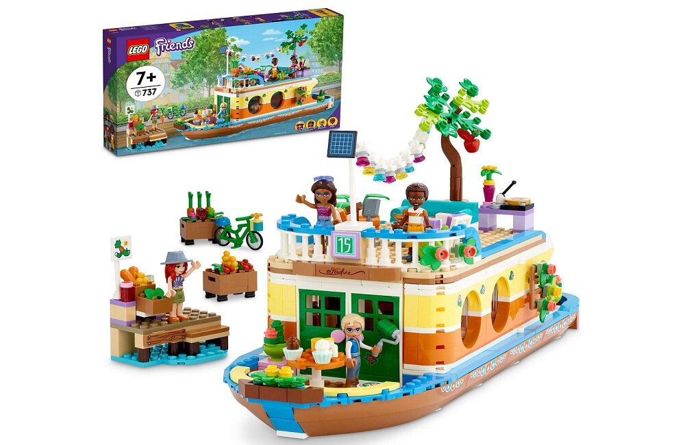 LEGO Friends Łódź mieszkalna na kanale 41702 Bezpieczny transport