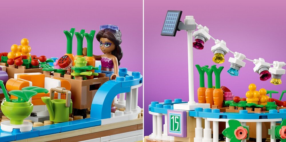 LEGO Friends Łódź mieszkalna na kanale 41702 Dużo rozrywki dla małych miłośników przyrody