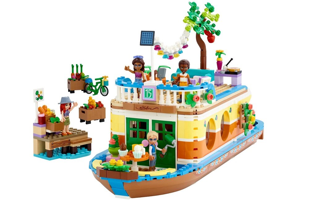 LEGO Friends Łódź mieszkalna na kanale 41702 Mnóstwo funkcji
