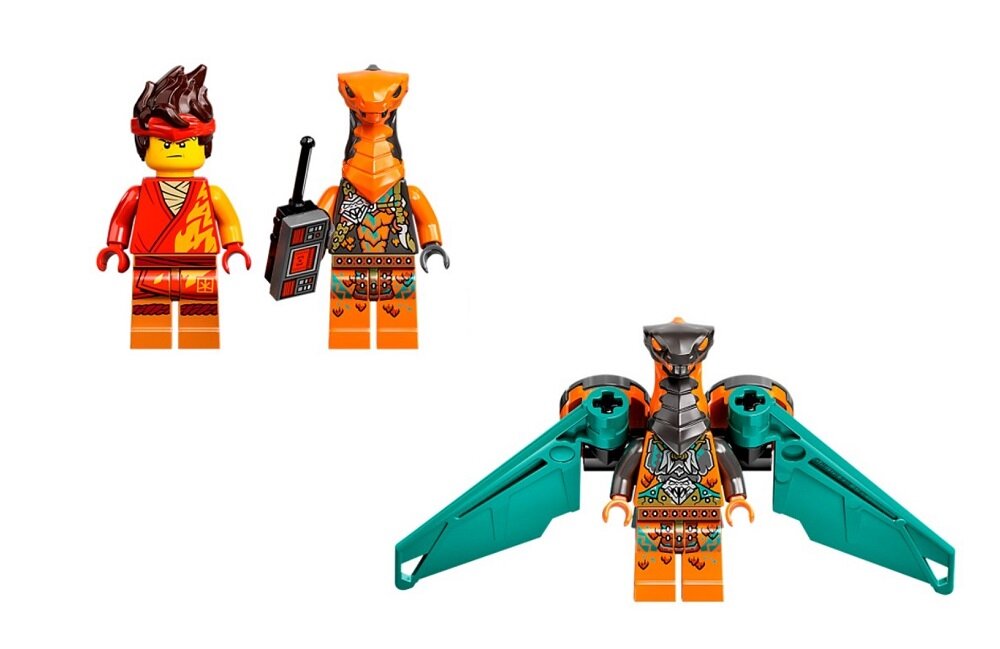 LEGO Ninjago Smok ognia Kaia EVO 71762 Minifigurki dla jak najlepszej zabawy