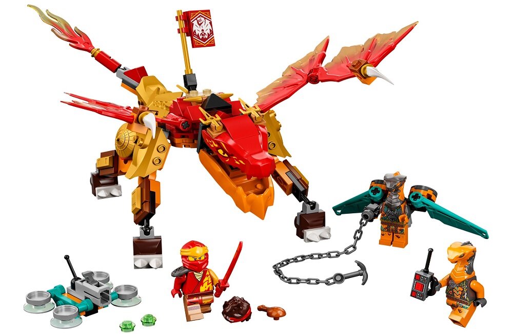LEGO Ninjago Smok ognia Kaia EVO 71762 Najlepsze prezenty w nagrodę dla małych ninja