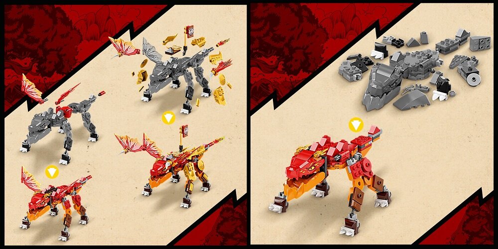 LEGO Ninjago Smok ognia Kaia EVO 71762 Pomoc w rozwoju życiowych umiejętności