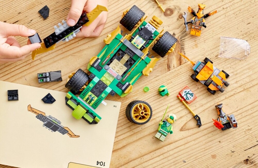 LEGO Ninjago Samochód wyścigowy Lloyda EVO 71763 Najlepsze prezenty w nagrodę dla małych ninja