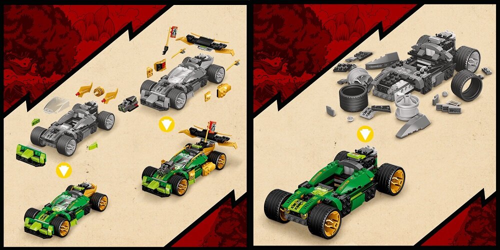 LEGO Ninjago Samochód wyścigowy Lloyda EVO 71763 Pomoc w rozwoju życiowych umiejętności