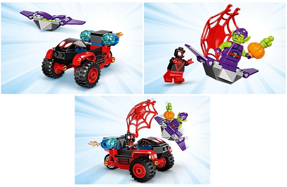 LEGO Spider Man Miles Morales Technotrójkołowiec Spider Mana 10781 Pomoc w rozwoju życiowych umiejętności