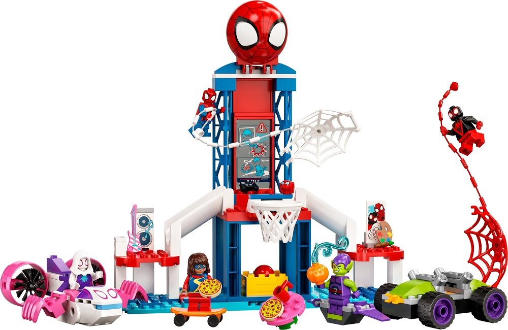 LEGO Spider Man Relaks w kryjówce Spider Mana 10784 Dla fanów superbohaterów