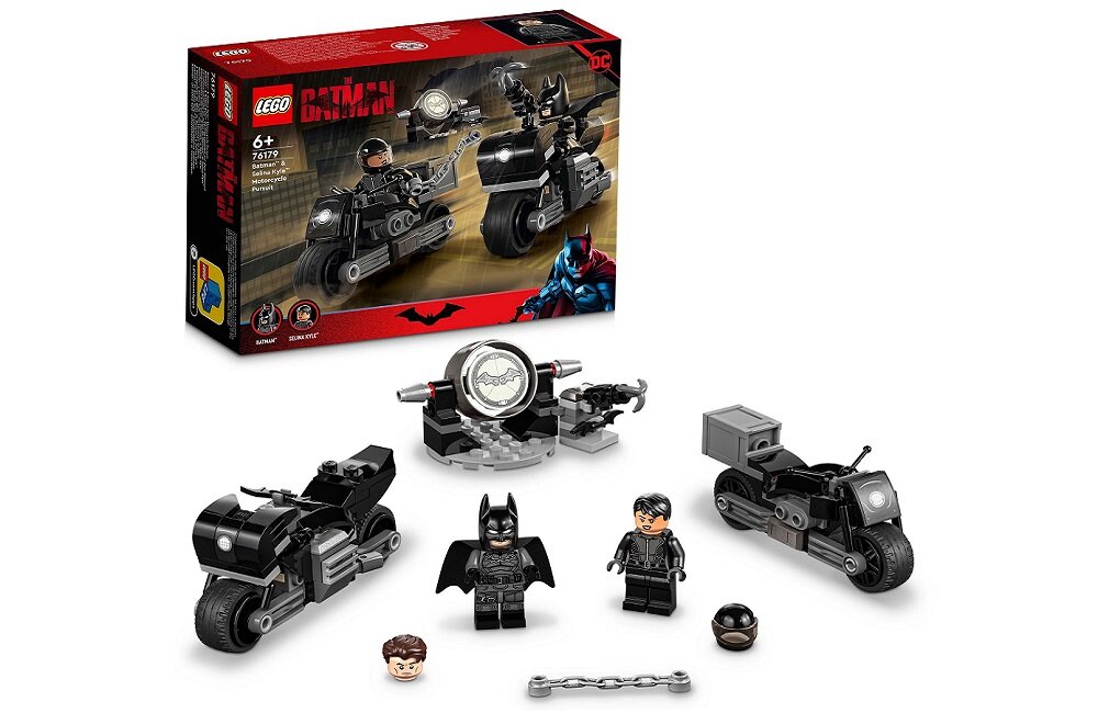 LEGO Batman Motocyklowy pościg Batmana i Seliny Kyle 76179 Wygodne opakowanie zapakowany w wygodne kartonowe opakowanie