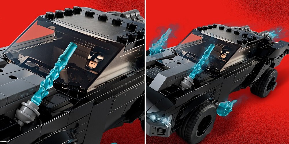 LEGO Batman Batmobil pościg za Pingwinem 76181 Batmobil z wyrzutnią pocisków