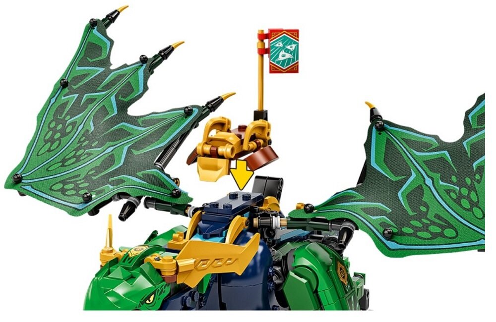 LEGO Ninjago Legendarny smok Lloyda 71766 Kolekcjonerski sztandar 