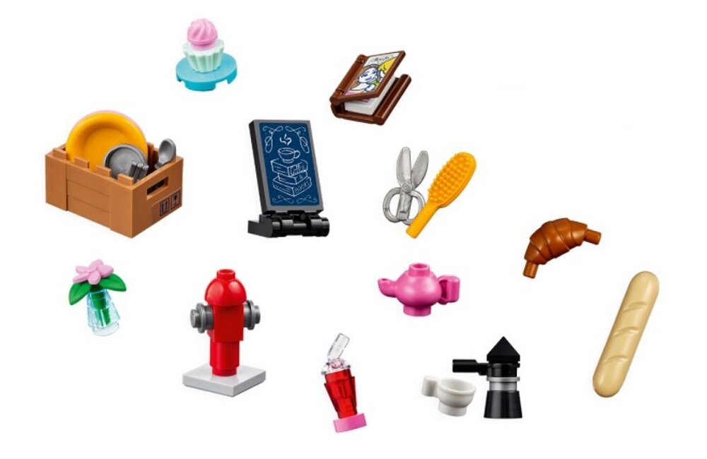 LEGO Friends Budynki przy głównej ulicy 41704 Bogactwo kreatywnych akcesoriów