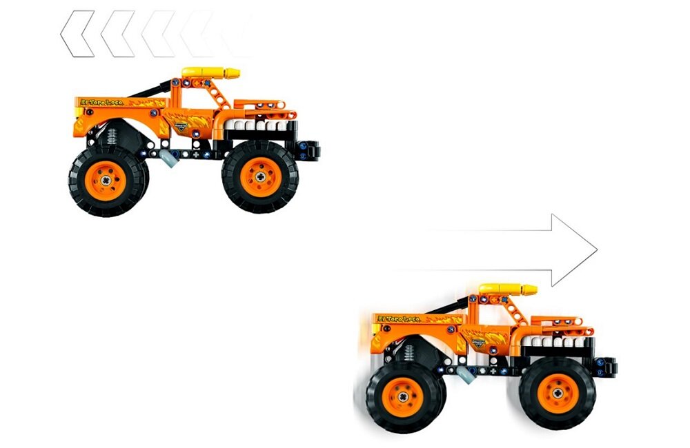 LEGO Technic Monster Jam El Toro Loco 42135 Zabawka 2 w 1 na długie godziny zabawy