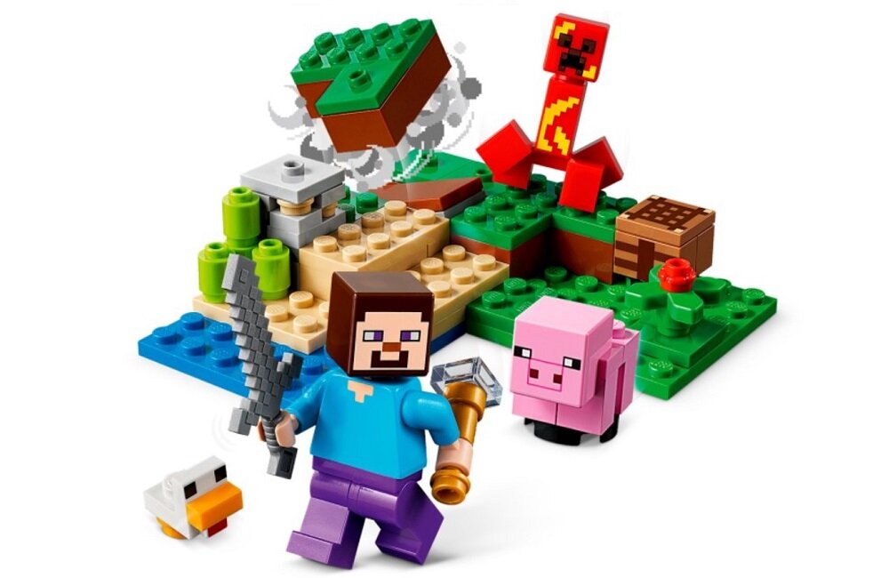 LEGO Minecraft Zasadzka Creepera 21177 Minecraft jak żywy