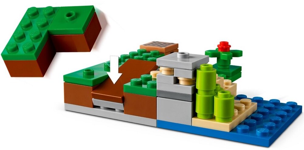 LEGO Minecraft Zasadzka Creepera 21177 Pomoc w rozwoju życiowych umiejętności