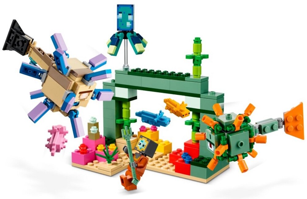 LEGO Minecraft Walka ze strażnikami 21180 Wszechstronny prezent