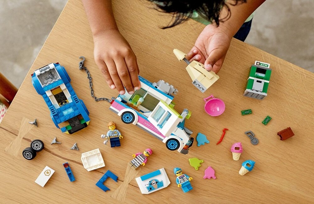 LEGO City Policyjny pościg za furgonetką z lodami 60314 Proste instrukcje