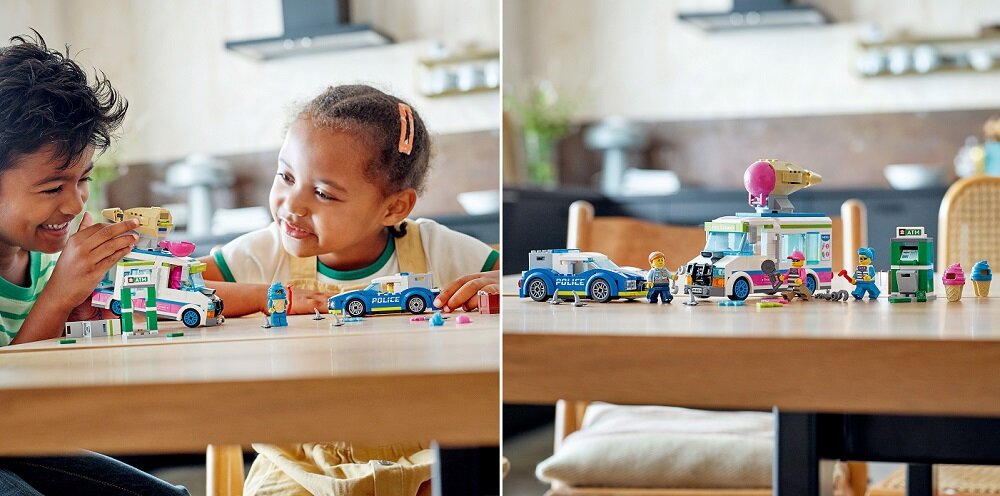 LEGO City Policyjny pościg za furgonetką z lodami 60314 Bezpieczeństwo przede wszystkim 