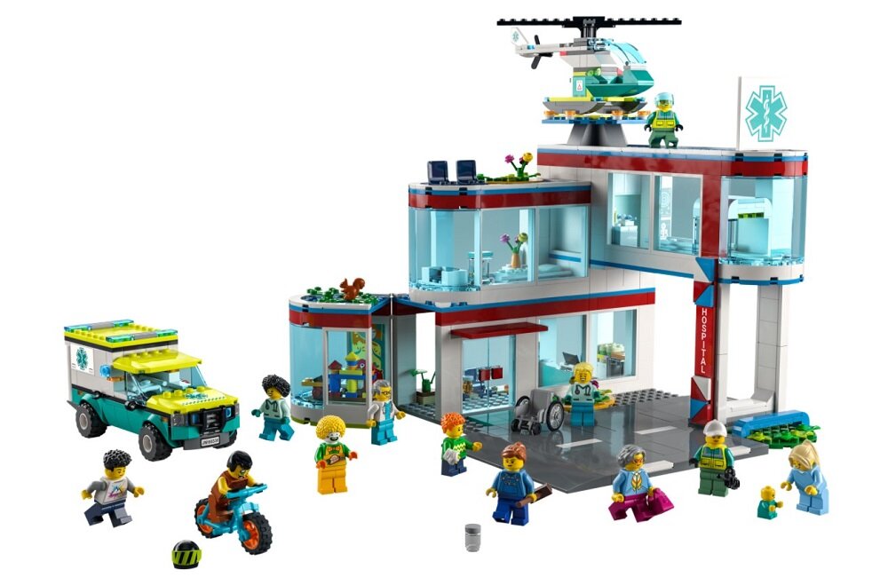 LEGO City Szpital 60330 Kreatywny świat LEGO City Wypełniony szczegółami inspirującymi do pomysłowej zabawy