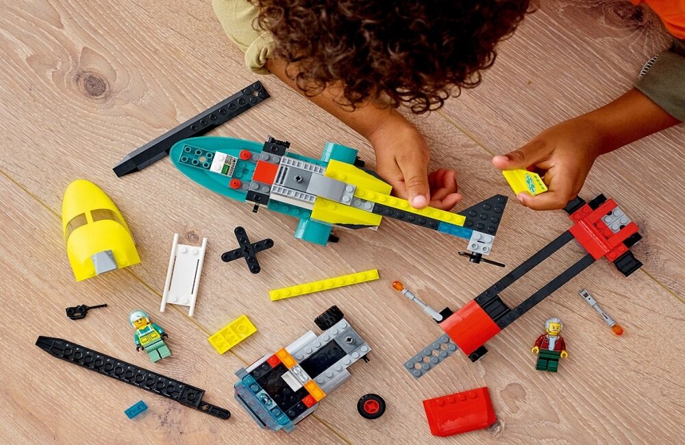 LEGO City Laweta helikoptera ratunkowego 60343 Drukowane i cyfrowe instrukcje budowania