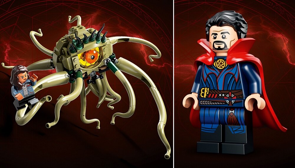 LEGO Marvel Starcie z Gargantosem 76205 Mnóstwo pomysłów na zabawę