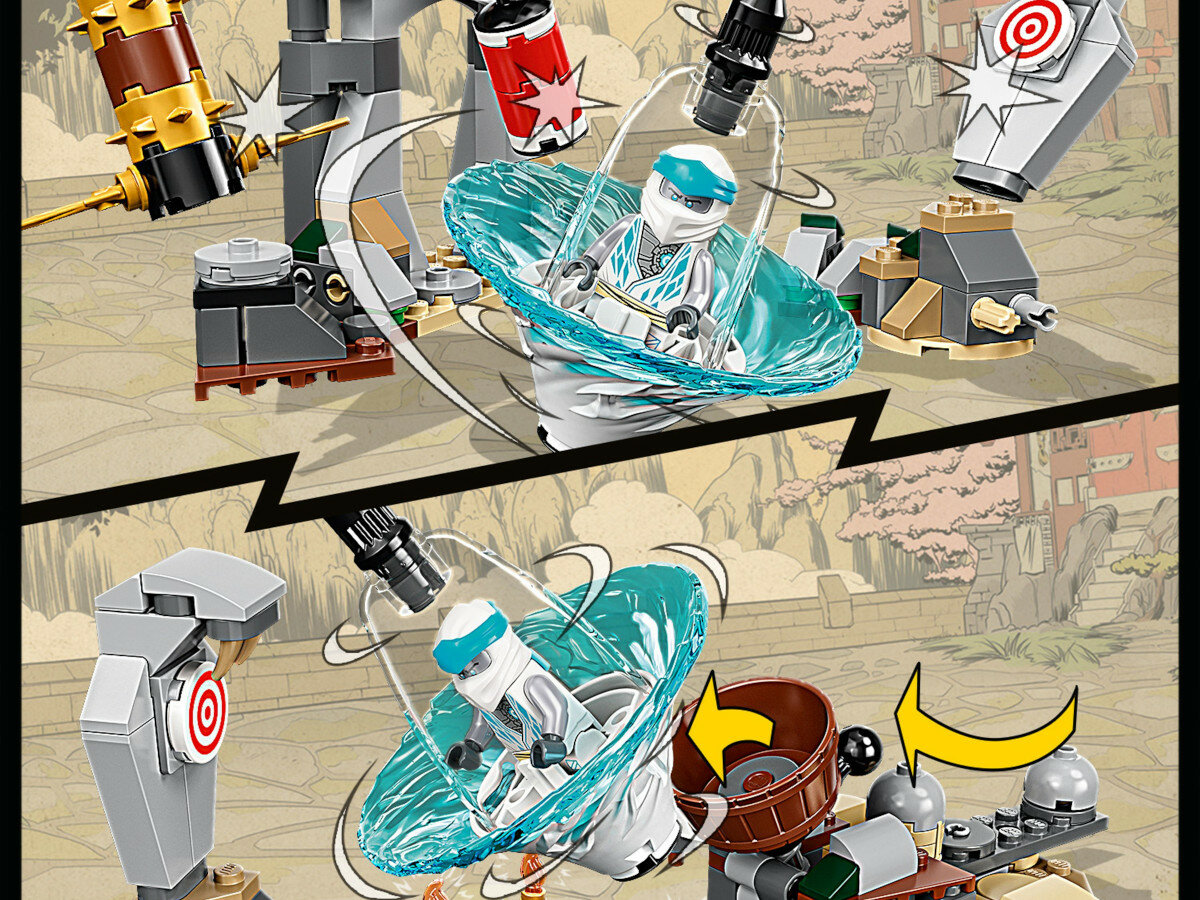LEGO Ninjago Akademia wojowników Ninja 71764 ninja elementy