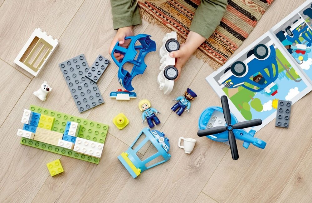 LEGO Duplo Posterunek policji i helikopter 10959 Rozwijająca zabawa na posterunku policji