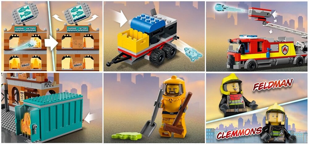 LEGO City Straż pożarna 60321 Zestaw który rozpali wyobraźnię Każde dziecko marzy o byciu strażakiem
