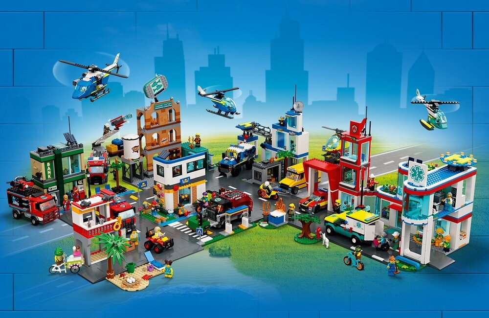 LEGO City Straż pożarna 60321 Zestaw strażacki dla dzieci od 7 lat