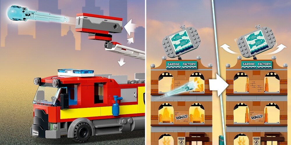 LEGO City Straż pożarna 60321 Zawartość opakowania